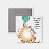 img073, Deze plek begint te zinvol te zijn vanaf.. Magneet (Voorkant / Achterkant)