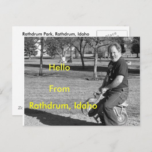 IMG_0034-4, Rathdrum, Idaho, HelloFrom Briefkaart (Voorkant / Achterkant)
