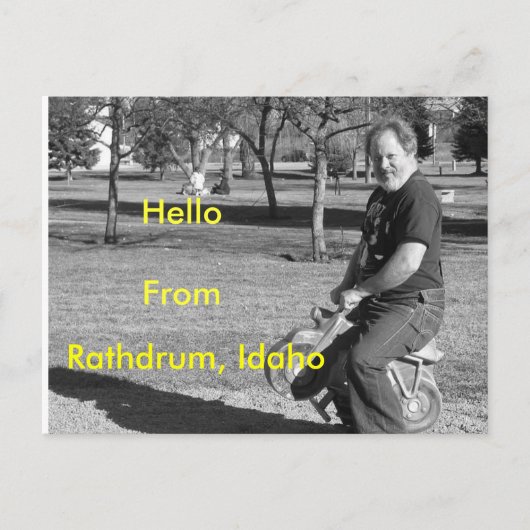 IMG_0034-4, Rathdrum, Idaho, HelloFrom Briefkaart (Voorkant)