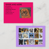 IMG_0135, "DOGS AND MEER, eric ginsburg, worldo... Visitekaartje (Voorkant / Achterkant)