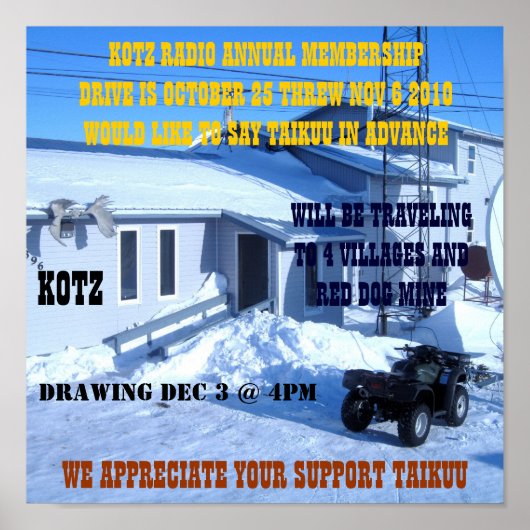IMG_0319, KOTZ RADIO JAARLIJKS MEMBERSHIPDRIVE IS  POSTER (Voorkant)