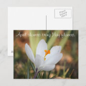 IMG_0371, April douches brengen May bloemen mee. Briefkaart (Voorkant / Achterkant)