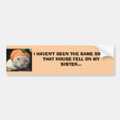 IMG_2073, IK WAS NIET HETZELFDE SINCEE... BUMPERSTICKER (Voorkant)