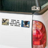 img, 22 adelaar, HUIS VAN DE VRIJHEID VAN ... Bumpersticker (Op Truck)