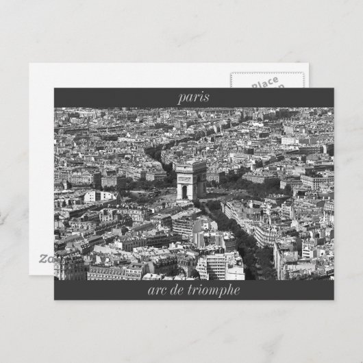 IMG_2588_2, arc de triomphe, parijs Briefkaart (Voorkant / Achterkant)