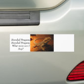 IMG_4705, Gedekte Dragons, Gedekte Dragons, wat.. Bumpersticker (Op auto)