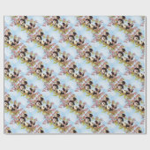 IMG_7386.PNG schattige en kleurrijke panda ontworp Cadeaupapier (Vlak)