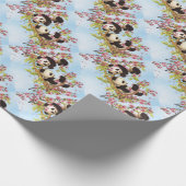 IMG_7386.PNG schattige en kleurrijke panda ontworp Cadeaupapier (Hoek)