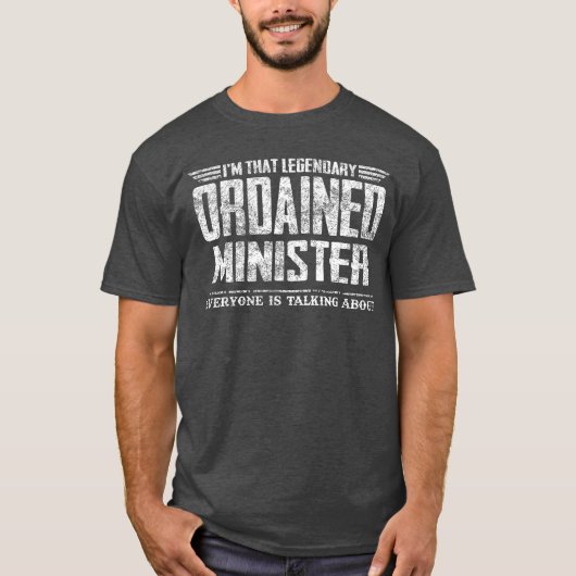Imhat Legendarische Gewijde Dominee grappig T-shirt (Voorkant)