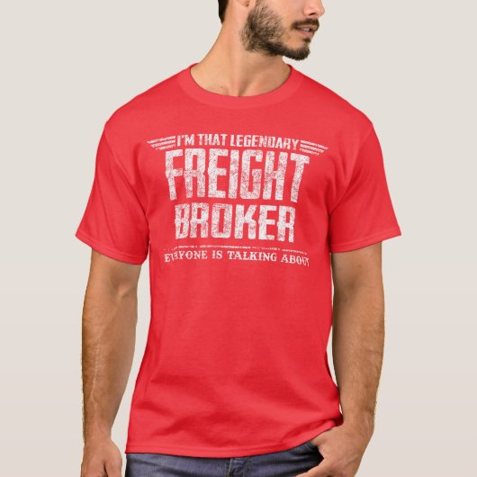 Imhat legendarische vrachtmakelaar retro t-shirt (Voorkant)