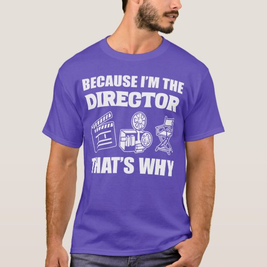 Imhe Producer Hats Waarom Filmregisseur Retro T-shirt (Voorkant)