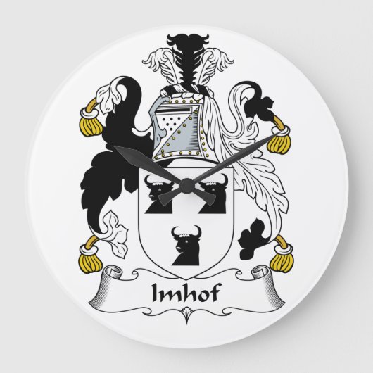 Imhof Family Crest Grote Klok (Voorkant)