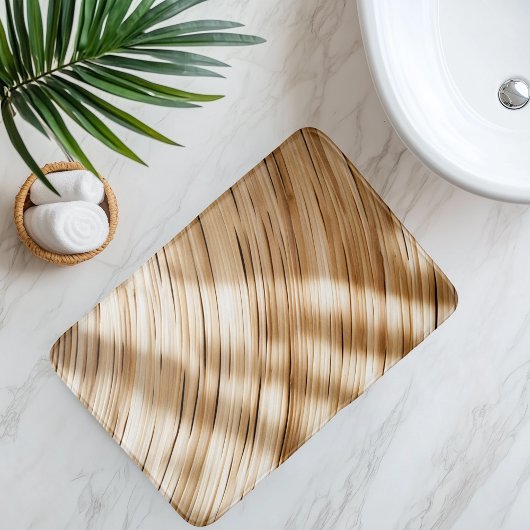 imitatie bamboeweefsel badmat