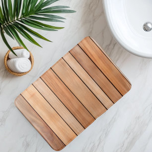 Imitatie Houten Lat Badmat