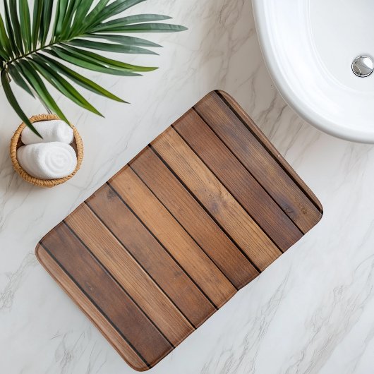 Imitatie Houten Lat Badmat
