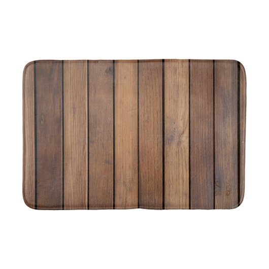 imitatie houten latje badmat (Voorkant)