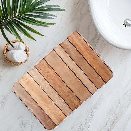 imitatie houten latje badmat