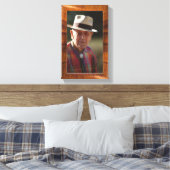 Imitatie houten rand voor 8x10 foto canvas afdruk (Insitu (Slaapkamer))