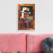 Imitatie houten rand voor 8x10 foto canvas afdruk (Insitu (Woonkamer))