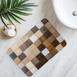 Imitatie Houten Tegels Badmat