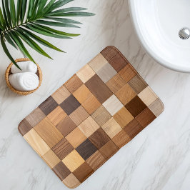 Imitatie Houten Tegels Badmat