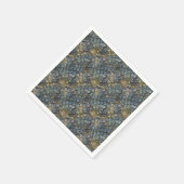 Imitatie krokodillenhuid. Dierenprint. Servet (Hoek)