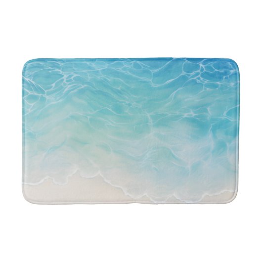 Imitatie Strand Zand Onder Helder Water Anime Styl Badmat (Voorkant)