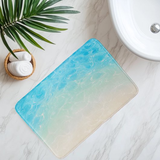 Imitatie Strand Zand Onder Helder Water Anime Styl Badmat