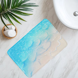 Imitatie strandzand onder helder water Anime-stijl Badmat