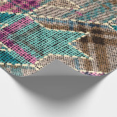 Imitatie van het patroon van de Indische patchwork Cadeaupapier (Hoek)