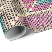 Imitatie van het patroon van de Indische patchwork Cadeaupapier (Rol Hoek)