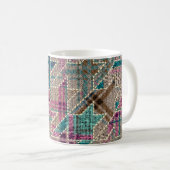 Imitatie van het patroon van de Indische patchwork Koffiemok (Voorkant rechts)