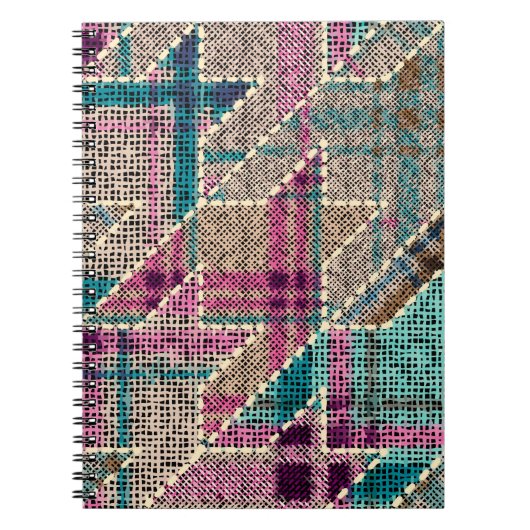 Imitatie van het patroon van de Indische patchwork Notitieboek (Voorkant)