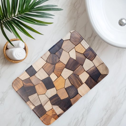 imitatiehouten Tegel Badmat