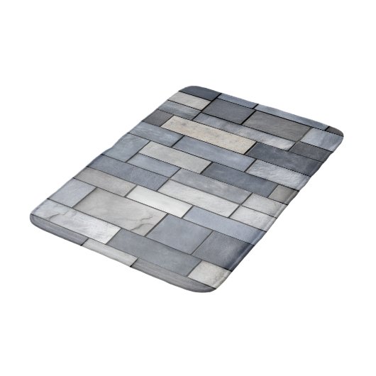 imitatielade-Tegel Badmat (Gekanteld)