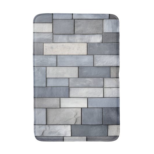 imitatielade-Tegel Badmat (Voorkant Verticaal)