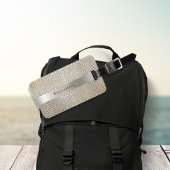 Imitatieleer Leder uit sakeskin Gold Titaniumlabel Bagagelabel