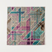 Imitation of indian patchwork pattern with texture wandkleed (Voorkant)