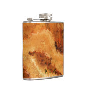 Imitation Woodgrain Burel Personalized  Heupfles (Rechts)