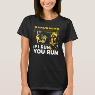 Imker Als ik ren ren jij ook Bee 2 T-shirt