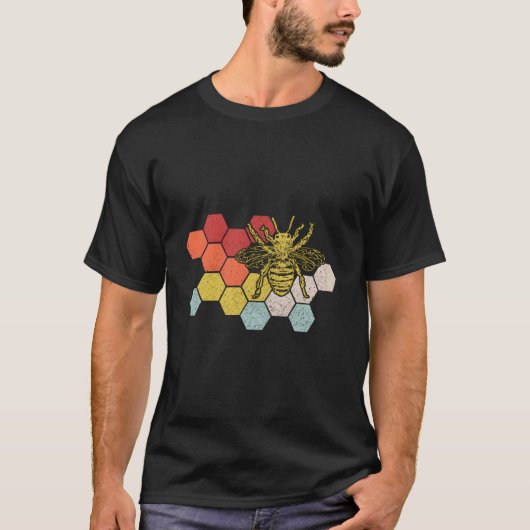 Imker Bij Honingraat Imkerij T-shirt (Voorkant)
