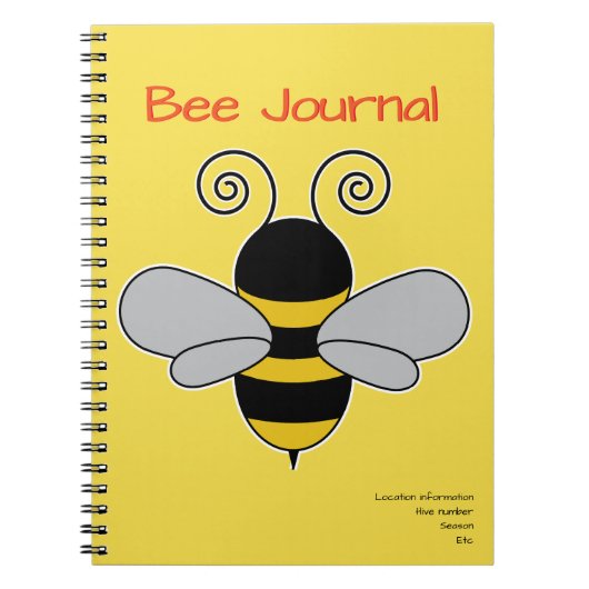 Imker Bij Journal Korf Notitieboek (Voorkant)