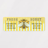 Imker Bijen Bijenhouderij Bijenbedrijf Honingpot Labels (Design 2)