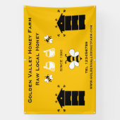 Imker Bijenhouderij Spandoek (Verticaal)