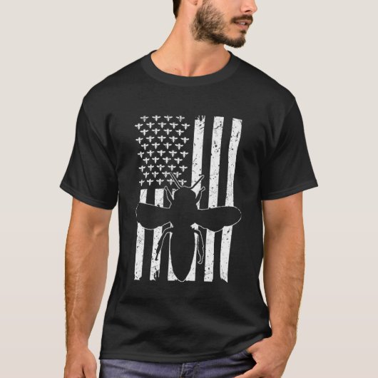 Imker Bijenteelt USA T-shirt (Voorkant)