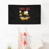 Imker Cadeau | Papa Bee Bloemen Spandoek (Insitu)