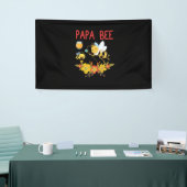Imker Cadeau | Papa Bee Bloemen Spandoek (Beurs)
