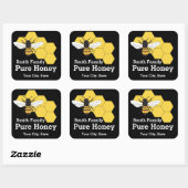 Imker Honey Bee Boerderij Stand SQ Label (Vel)