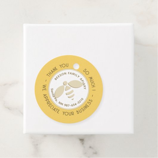 Imker Honey Bee Dank u Promotionele Gift Label (In situ)