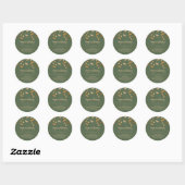 Imker honing pot was Kaars Salie goud Ronde Sticker (Vel)